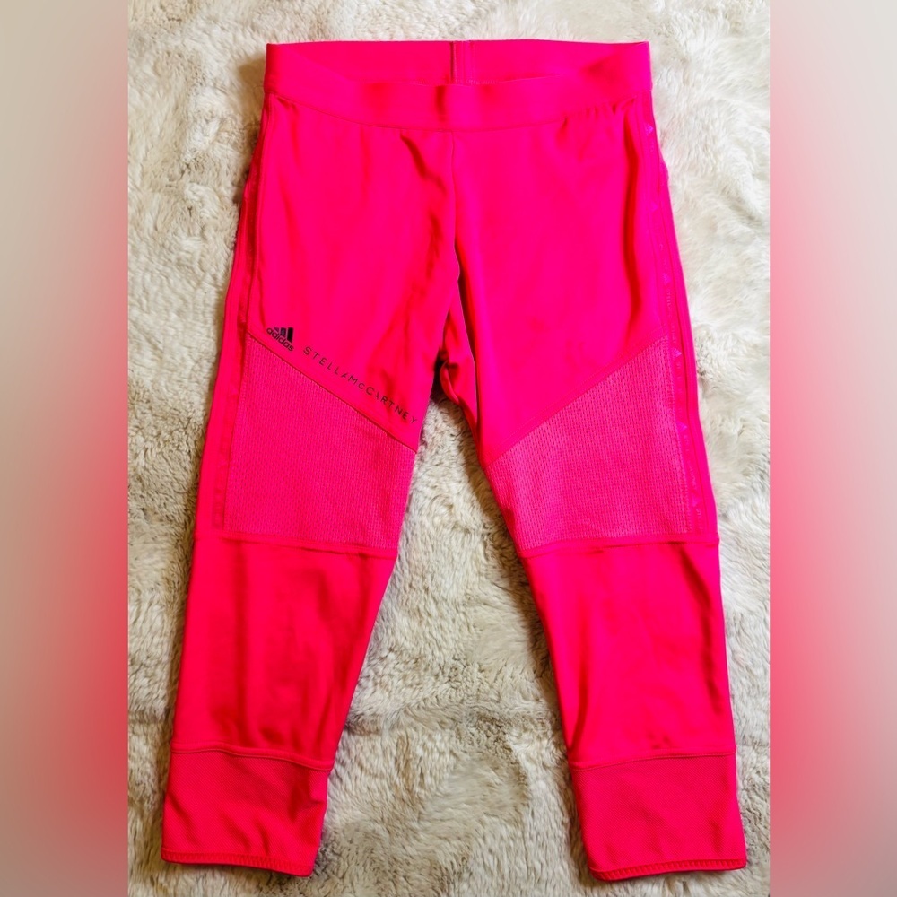 adidas by Stella McCartney Essential 7/8 Legging Solar Pink Yoga Pant Size Small